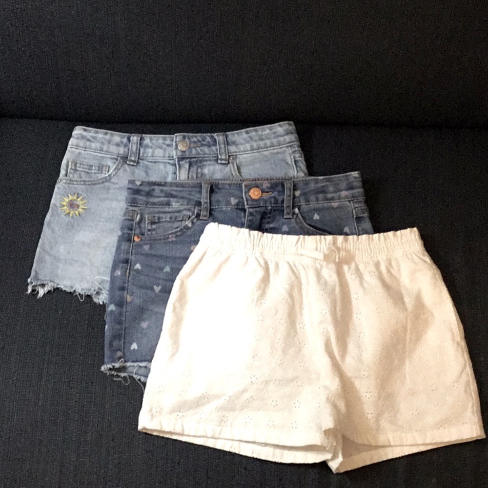 Cat & Jack Girl’s Denim and Eyelet Shorts